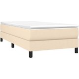  s oprugama i madracem krem 90 x 190 cm od tkanine | shoptok.hr