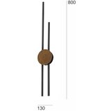  Brilagi - LED zidno svetlo WOODY COLLINE LED/15W/230V 80 cm hrast orah | Eponuda.com