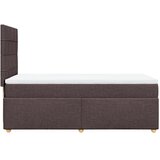  Krevet s oprugama i madracem tamnosmeđi 90 x 190 cm od tkanine | shoptok.hr