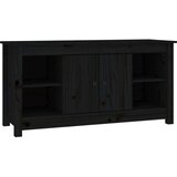 TV ormarić crni 103 x 36 5 x 52 cm od masivne borovine | shoptok.hr