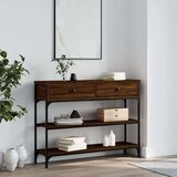  Konzolni stol smeđa boja hrasta 100x25x75 cm konstruirano drvo Cijene