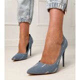 Gemre Blue denim high-heeled pumps Emmila | ePonuda.com