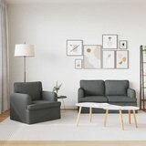 SOFA 2 pcs Tamno siva Metal | shoptok.hr