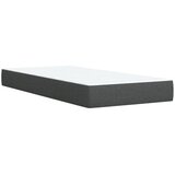  Krevet s oprugama i madracem tamnosivi 90 x 190 cm od tkanine | shoptok.hr