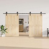  Komplet opreme za drsna vrata 400 cm jeklo črne barve, (22047128) | Shoptok.si