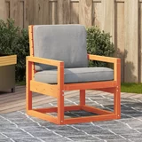 vidaXL Vrtna stolica voštano smeđa 57 5 x 63 x 76 cm masivna borovina