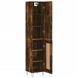  Visoka komoda dimljeni hrast 34,5x34x180cm konstruiranog drva | shoptok.hr