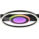 Brilliant LED RGBW prigušiva plafonska svetiljka MAUREEN LED/20W/230V 3000-6500K crna+ daljinski upravljač Cene
