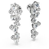 Swarovski Uhani srebrna / transparentna | Shoptok.si