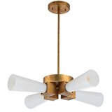 Elstead KRISTY-4P-DG-OPAL - Luster na štangu KRISTY 4xE27/40W/230V, u bakarnoj boji | Eponuda.com