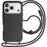 Avizar Ovitek za iPhone 17 Pro Max Soft Touch z vrvico za okoli vratu, Črna, (5000189456) | Shoptok.si