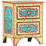 vidaXL ručno obojeni noćni ormarić 40 x 30 x 50 cm masivno drvo manga | shoptok.hr