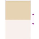 vidaXL Roleta Blackout bež 160x230 cm Širina tkanine 156,6 cm | Shoptok.si