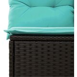  Vrtna garnitura - 9-dijelni set vrtnih sofa s jastucima crni od poliratana - Crna sa spremištem 1 | shoptok.hr