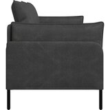 SOFA za dvije osobe Crna 188 x 81 x 89 cm Umjetna koža Slike