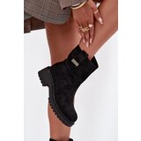 Boto Insulated Women's Ankle Boots Low Heel Black Mirellea | shoptok.hr
