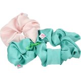 Miss Trucco gumice iz svile zelene in roza barve - large | Shoptok.si