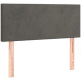 vidaXL Posteljno vzglavje temno sivo 100x5x78/88 cm žamet, (20953846) Cene