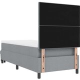 Box Spring Krevet s Madracem i Klupom Svijetlosivi 90x200 cm Tkanina | shoptok.hr
