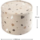 Wigiwama Svetlo rjav otroški tabure iz tkanine bouclé/iz šenilje Terrazzo – | Shoptok.si