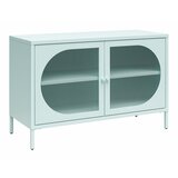 Støraa Svetlo modra kovinska vitrina 100x64x40 cm Luna – | Shoptok.si