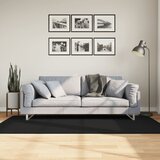 vidaXL Preproga HUARTE kratka vlakna mehka in pralna črna 100x200 cm | Shoptok.si