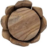 vidaXL Božično drevo z stojalom Rjava 110 cm Trdna tikovina | Shoptok.si