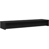 vidaXL Stojalo za zaslon črni hrast 100x24x13 cm inženirski les | Shoptok.si