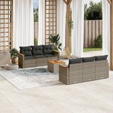  7-dijelni set vrtnih sofa sivi od poliratana | shoptok.hr