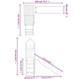 Vanjski set za igru od impregnirane borovine | shoptok.hr