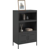  Visoka komoda crna 68 x 39 x 113 cm čelična | shoptok.hr