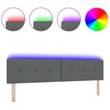  LED uzglavlje s dugmadima tamno sivo 100 cm tkanina | shoptok.hr