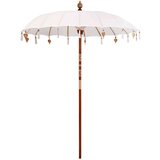  Suncobran Krema x 250 cm Pamuk i čvrsto drvo | shoptok.hr
