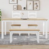 Furnova Jedilna miza Panama bela 180x90x75 cm trdna borovina, (21946273) Cene