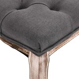  Klop iz platna in trdnega lesa 110x38x48 cm temno siva, (20707800) | Shoptok.si