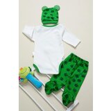 Dewberry 90479 Unisex Newborn 3 Piece Clothing Set-GREEN | ePonuda.com