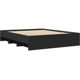  Okvir kreveta bez madraca crni 160x200 cm konstruiranog drva | shoptok.hr