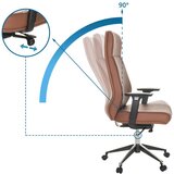MID.YOU Pisarniški Stol Vitoro Eco, Rjava | Shoptok.si