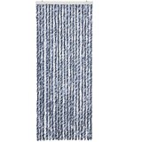 vidaXL Zastor protiv insekata plavo-bijeli 56 x 200 cm šenil | shoptok.hr