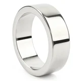 Wide Band C-Ring 40mm Silver