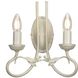 Elstead Lighting Elstead Olivia Stenska svetilka z 2 svečama, zlata, slonokoščena, E14, (22099338) | Shoptok.si