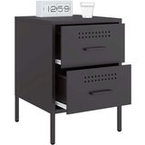 vidaXL Noćni ormarići 2 kom crni 36 x 39 x 50,5 cm čelični | shoptok.hr