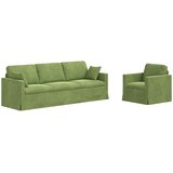  Set sofe 2 pcs Svijetlo zelena 228 x 78 x 80 cm Baršun | Eponuda.ba