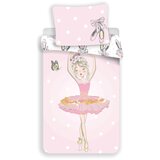 Jerry Fabrics Rožnata enojna bombažna otroška posteljnina 140x200 cm Ballerina – | Shoptok.si
