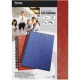 Korice za spiralni uvez 250g karton reljefne A4 pk100 Fornax crvene | Shoptok.si