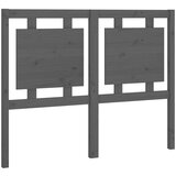  Uzglavlje za krevet sivo 125 5 x 4 x 100 cm od masivne borovine | shoptok.hr