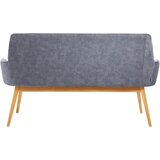 Linea Natura klop, les, tekstil barve hrasta, temno siva | Shoptok.si