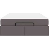  Posteljni okvir z vzmetnico Siva 120 x 200 cm Umetna koža | Shoptok.si