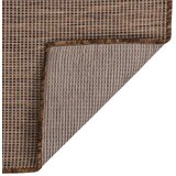 Furnova Zunanja preproga ploščato tkanje 80x250 cm rjava, (21930679) | Shoptok.si