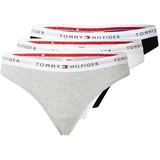 Tommy Hilfiger Underwear Tanga gaćice siva / crna / bijela